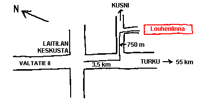 Ajo-ohje Laitilan Louhenlinnaan